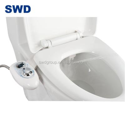 China Sefl-cleaning non-electric bidet attachment for toilet self cleaning double nozzle jet bidet cleaning attachment for sale