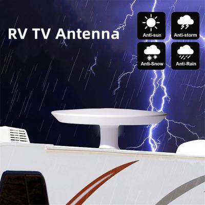 China Camping Outdoor TV Antenna Antenne De TV Roof Antena Caravan Omnidirectional Over - The Long Range Car Satellite RV Outdoor Digital 5G Air HDTV RV Antenna for sale