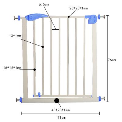 China Eco-freindly Easy Step Walk Through Automatic Narrow Safety Baby Gate House and Baby Guardrail for Baby Plastic Safety Guardrails for sale