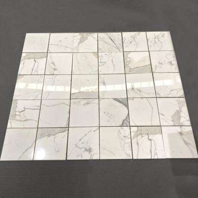 China Modern Italian Colorize Wall Decoration Slab Calacatta Marble Slab Floor Wall Tile With Gold Vein Marble White With Gray Veins 10mm for sale