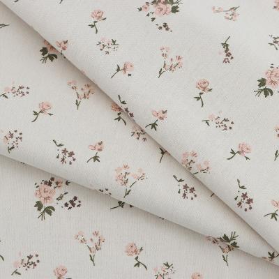 China Anti Pill Casual Home Wear or Underwear, 100% Cotton Plain Weave Pajama Flower Printed Fabric for Spring or Fall, Winter for sale