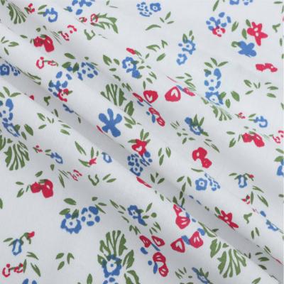 China Waterjet print 110g anti pill summer floral pattern cotton twill fabric used for kids blouse, skirts, hats for sale