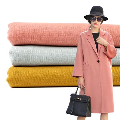 China Anti Pill 54% Polyester 26% Rayon 14% 4% Wool 2% Spandex High Quality Acrylic TR Elastic Warm Wool Fabric For Autumn Windcoat for sale