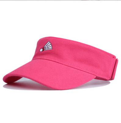 China 100% Blank Picture Fashion Polyester Embroidery Summer Sun Visor Hat Customized Embroidery Color And Logo for sale