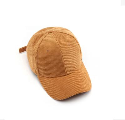 China COMMON fashion and practical casual and outdoor sports corduroy fabric adults baseball caps for spring, autumn, winter for sale