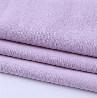 China Different Anti Pill Customs Yarn Count and Different Colors 100% Cotton Plain Knitted Tank Top Fabric For Summer Casual T Shirts for sale