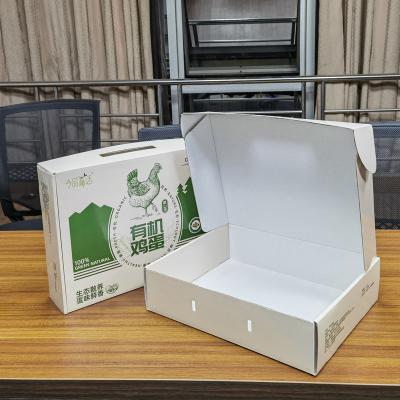 China Recycled Materials Mailer Box Manufacture Customized Colored Corrugated Packaging Boxes For eggs for sale