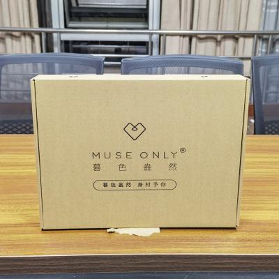 China Recycled Materials Recyclable clothing shipping boxes Mailing paper Corrugated mail express package boxes with custom logo printing paper box for sale