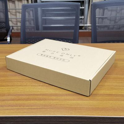 China Recycled Materials Custom Logo Folding Corrugated Gift Postal Mailing Box Kraft Packaging Airplane Shipping Mailer Box Color Box for sale