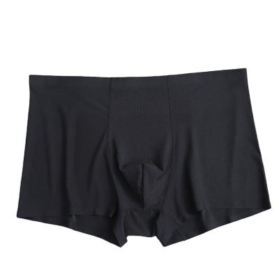 China New Type Breathable Low Price Men's Tagless Boxer Briefs Underwear Shorts Mesh Ice Silk Panties for sale