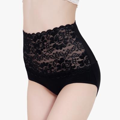 China Wholesale Sexy High Waist Ladies Lace Underwear Large Size Women's Breathable Underwear Manufacturers for sale