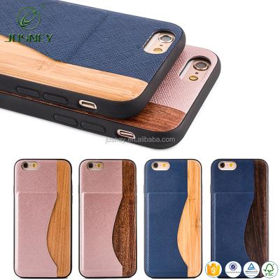 China Perfect fit for iphone5g case credit card slot sent wooden phone case with bank card slot wooden phone cases for Iphone 6/6 plus for sale