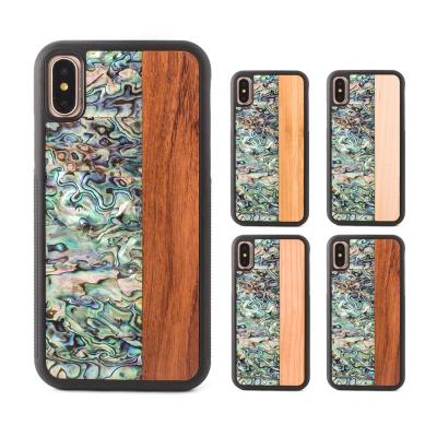 China 2022 New Product Shockproof Mobile Phone Shell With Wood For Iphone X Cameo Wooden Shell For Iphone XS for sale