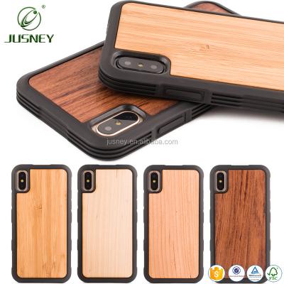 China Custom Design Cell Phone Accessories Custom Natural Bamboo Wooden Case For Phone for sale