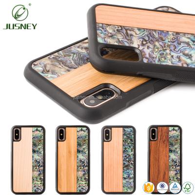 China Custom Design New Arrival Phone Case For iPhone Cell Phone , Wooden Shell For iPhone X for sale