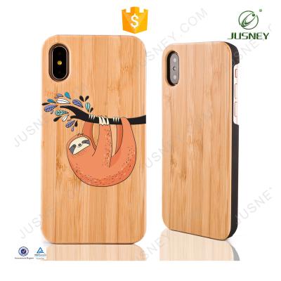 China Hot Selling Wholesale Shockproof Simple Customize Mobile Accessories For iPhone 7 Case For iPhone 6 For iphone8 Wooden Bamboo Phone Case for sale