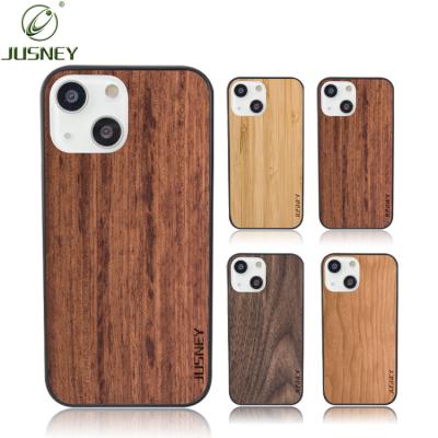 China Wooden Anti-fall And Leisure Anti-skid Back Cover Mobile Phone Case Bamboo Mobile Phone Case For iPhone13mini for sale