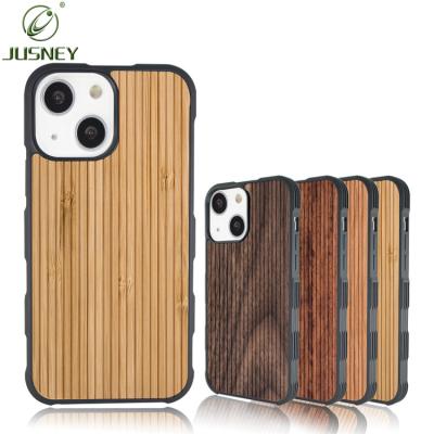 China Fashion High Quality Shockproof Anti-drop TPU Phone Case Wooden Back Cover Wooden Phone Case For iPhone13 for sale