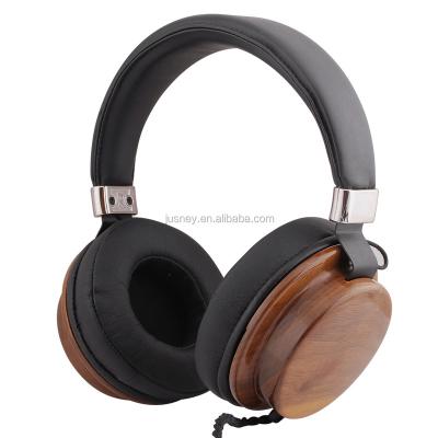 China 2017 Perfect Sound Fashion Popular OEM Sport Cable Earphone Connect Mobile Phone Custom Running Natural Wood Perfect Sound Headband Headset for sale