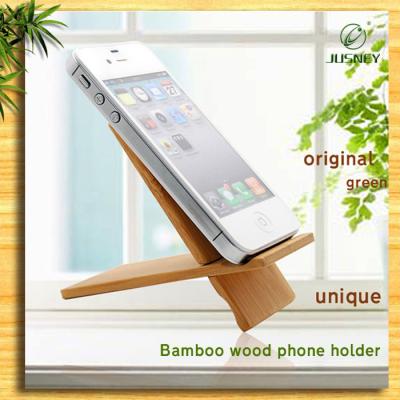 China Eco-Friendly Eco-Friendly Upscale Original Wooden Bamboo Phone Stand Holder for sale