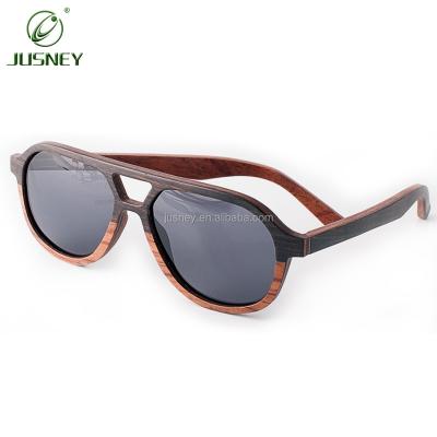 China Custom Logo Luxury Splice Sunglasses Wholesale Price Wooden Polarized Lightweight Bamboo Lenses Men Women Glasses for sale