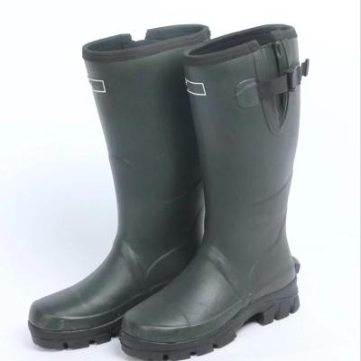 China Cushioning Hot selling over knee high rain boots women and ladies waterproof Matte rubber boots for garden for sale