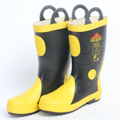 China Steel Toe Cap EN certificated fire safety boots for sale