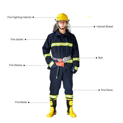 China Fire rescue Penco Nomex Turnout Gear Fire Fighters Tunic and Trousers Firefighter Clothing MED Fire Suit for sale