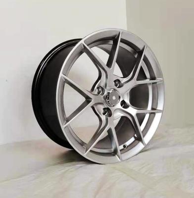 China ALLOY 14 15 16 inch alloy wheel with pcd 100-114.3 tuning black wheels machine face JWL VIA TEST for sale