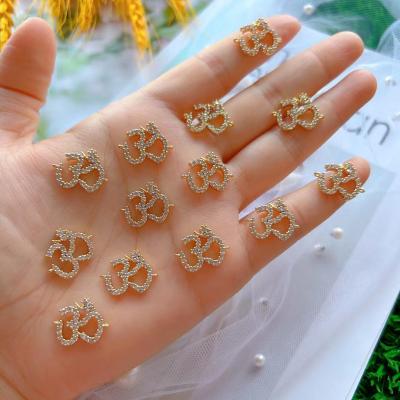 China Stunning High Quality Designer Inspired Necklace Fashion Charms Bracelet C1004 Micropave CZ Charms Pendants for sale