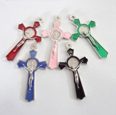 China Wholesale Europe Religion Parts Jesus Enamel Cross Pendants INRI Cross for sale