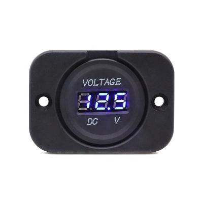 China Cars WattBons Rocker Switch Style  Car Voltmeter Dual USB Charger Digital voltmeter Socket  Panel on Boats RVs Trucks Cars for sale