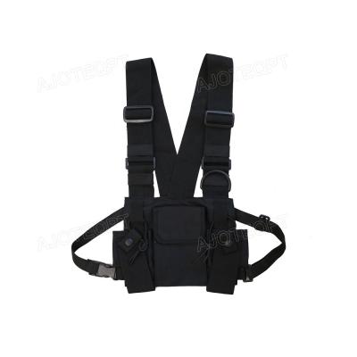 China AJOTEQPT Anti-theft Bags Front Pouch Holster Waistcoat Chest Rig Bag Tactical Radio Chest for sale