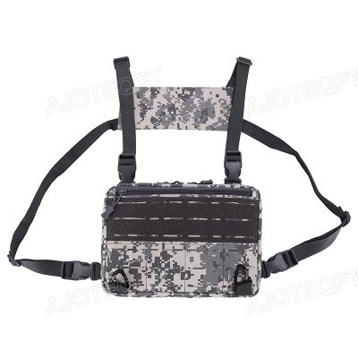 China AJOTEQPT Anti-theft Front Pouch Camouflage Holster Tactical Pack Multi-Purpose Daypack EDC Carry Pouch Molle Vest Bag for sale