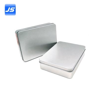 China Silver Watercolor Tin Rectangle Tin Box For Watch Belt Packaging Empty Tin Rectangle Silver Watercolor Tin Box For Watch Belt Packaging for sale