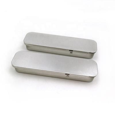 China New Biodegradable Printed Rectangular Shampoo Bar Slide Sliding Metal Lid Tin Box for sale