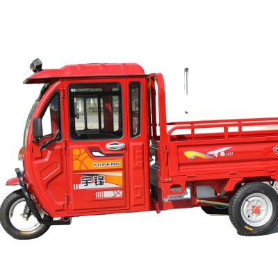 China The cargo has attached the classic type electric cargo tricycle to half closed cargo, electric vehicle electric truck of 3 -wheel from delivery for sale