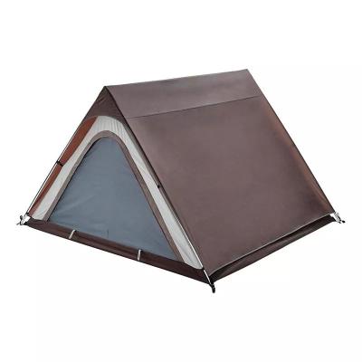 China Stake Tube Type Tent Outdoor Living Survival Camping Three Season Ultra Light Waterproof Polyester Brown Gray Tent for sale