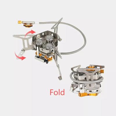 China Manual Hot Selling Mini Portable Outdoor Home Camping Survival Stainless Steel Free Standing Gas Stove for sale