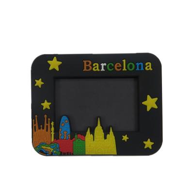 China 3D Effect Rubber van de Omlijstingenspanje Barcelona van Rechthoek Zachte pvc Rubber Magnetische Te koop