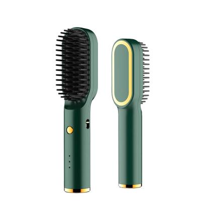 China Detachable Household Hair Care Electric Light Weight Hair Comb Cordless Thermal Hair Curling Brush and Convenient Household Anti-Perm Straight Hair Comb for sale