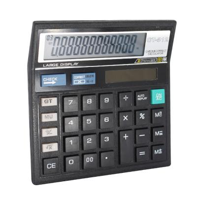 China Calculator Manufacturer Supply 12 Digit Large Screen Display General Purpose Desktop Solar Calculator 512 for sale