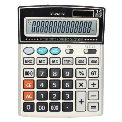 China Electronic Calculator Fancy Office Gift Talking Electronic Steps 99 Check 14 Digit Calculator With Note Checking Function for sale