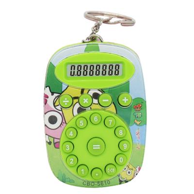 China Universal Purpose Student 8 Digit Promotional Children Gifts Electronic Key Chain Calculator for sale