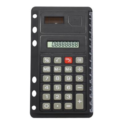 China Calculator Office Supplies Solar Power Ruler Notebook Universal 8 Digit Calculator for sale