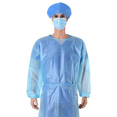 China Supplier Disposable Plastic Isolation Gown Eco - Friendly For Hospital for sale