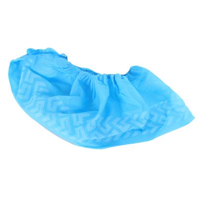 China Eco-friendly Disposable Nonwoven Shoe Covers With Printing Non-slip PP Boot Covers Waterproof Durable Elastic for sale