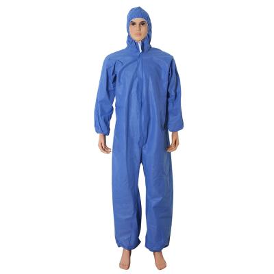 China Customized disposable hazmat-suit ppekit eco-friendly PPE set waterproof chemical medical coverall in suit activity for sale