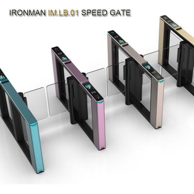 China IRONMAN IM.LB.01 Multicolor Optical Speed Gate Turnstile for Building Access Control⬇⬇⬇ for sale