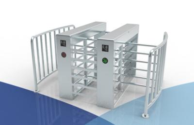 China Metal Wings Half Height Turnstile 304 Stainless Steel Waist High Turnstile Gate for sale